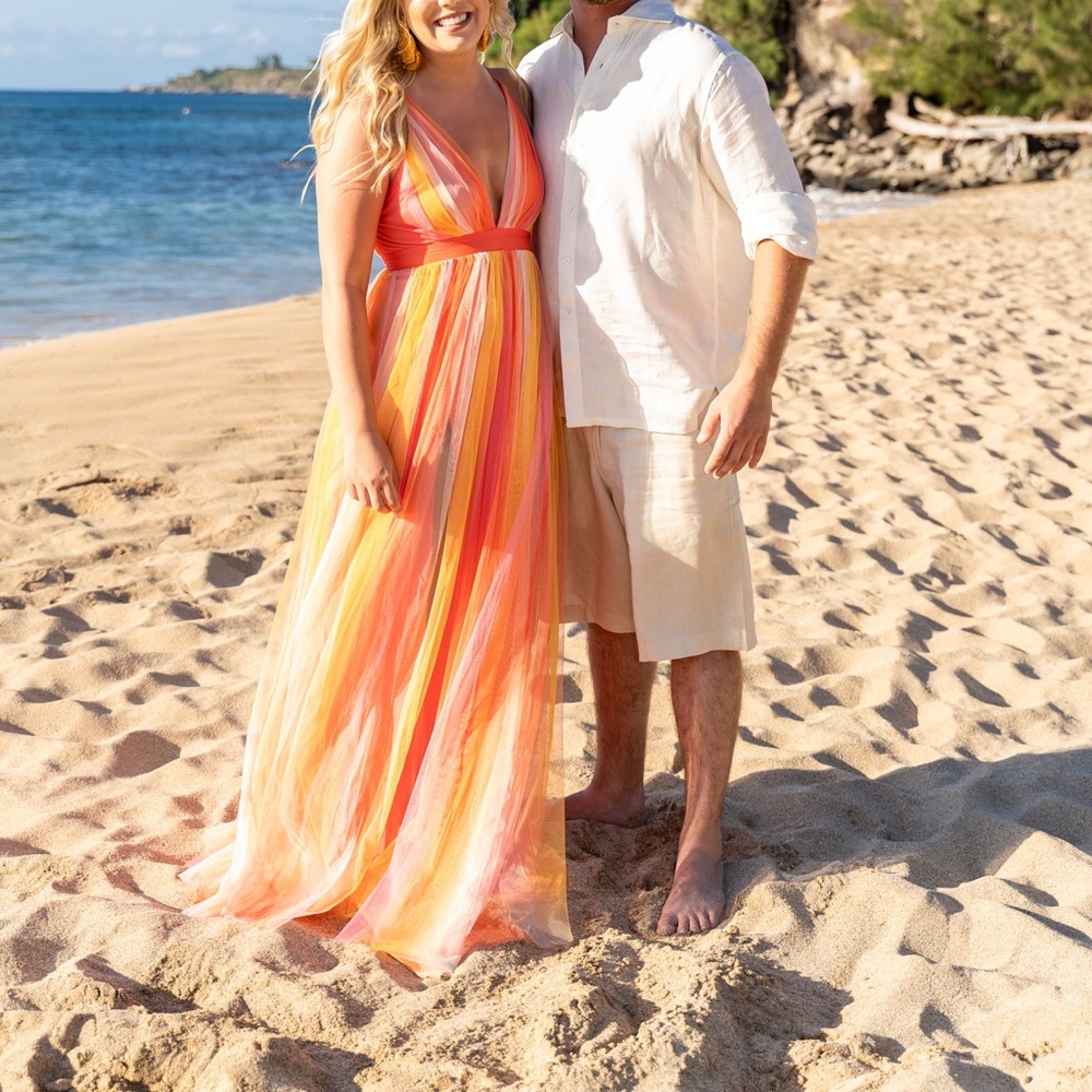 Ombré maxi dress